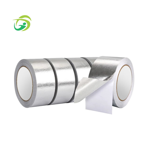 Aluminum Foil Glass Cloth Tape Fireproof Heat-Resistant Waterproof Self-Adhesive Industrial Use Adhesive Sticker