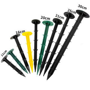Ancrages en tissu plastique Fixation en plastique Brochet Pointe de sol en plastique pour bâche Ancrage au sol pour jardin - Product Image 1
