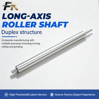 Tige de rouleau à axe long usinée sur mesure par CNC, tige composite à étages, broche de rouleau de précision pour pièces d'équipement d'imprimante OA