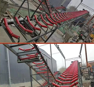 Jingbo Mining Bracket Rod Getriebe zubehör Verwendete Förderband rolle Obere untere parallele Stütz rollen Riemen förderer - Product Image 5