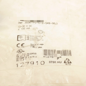Sensor de Campo Magnético BMF 303K-PS-C-<span class=keywords><strong>2</strong></span>-S49-00,3 Novo e Original, Estoque em Armazém, Controlador de Programação PLC - Product Image 1