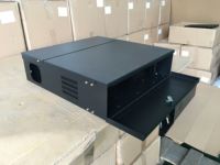 Haute qualité 18 "x 18" X 5 "boîte de verrouillage de sécurité DVR noir boîte de verrouillage DVR robuste NVR avec serrure de sécurité boîte de verrouillage Dvr