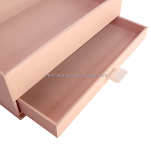 Custom Double Decker Cardboard Gift Box with Magnetic Lid Rigid Paper Sliding Drawer Box with Magnet Closure - Product Image 3