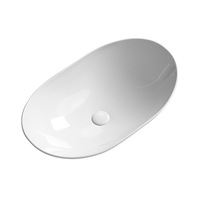 Nouvelle arrivée Art Basin Designer Lavabo minimaliste Lavabo ovale grande taille pour salle de bain