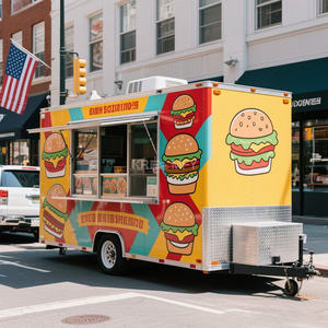 Camion de restauration mobile 2025, remorque de bar, remorque de concession, chariot de restauration, remorque de traiteur - Product Image 3