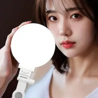 Lampe à clip LED portable rechargeable 3 couleurs, mini lumière d'appoint portable pour téléphone, ordinateur portable, diffusion en direct, selfie, vidéo, photographie