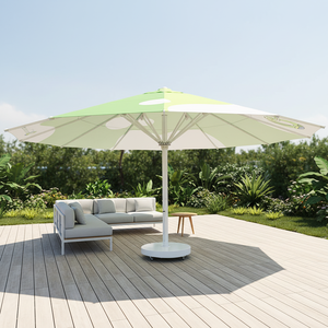 Sombrilla Grande <span class=keywords><strong>de</strong></span> Aluminio Personalizable con Logotipo a Color, Impermeable, Protección Solar, Ecológica, Plegable, Base <span class=keywords><strong>de</strong></span> Mármol para Uso <span class=keywords><strong>en</strong></span> Exteriores y Playa - Product Image 1