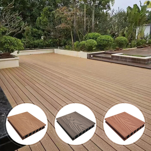 Muestra gratis <span class=keywords><strong>de</strong></span> calidad premium 3D en relieve grano <span class=keywords><strong>de</strong></span> <span class=keywords><strong>madera</strong></span> hueco redondo 25mm patio piso <span class=keywords><strong>piscina</strong></span> Wpc piso - Product Image 5