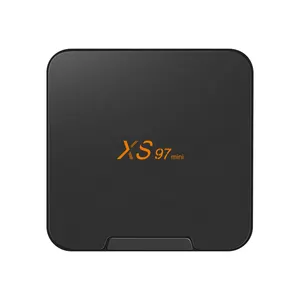 批发新创新XS97迷你四核臂Cor tex A35 2.4G + 5G WIFI安卓电视盒价格便宜，产品质量好