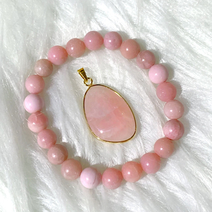 Pendentif en forme de goutte d'eau en quartz rose naturel, vente en gros, pour la guérison - Product Image 2