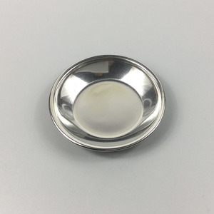 Palette de mélange de peinture circulaire en acier inoxydable, pour peinture de modèles, fournitures artistiques - Product Image 1