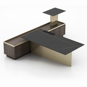 Escritorios de Oficina Modernos de Madera Contrachapada de Melamina, Diseño Simple y Elegante, al Mejor Precio - Product Image 6