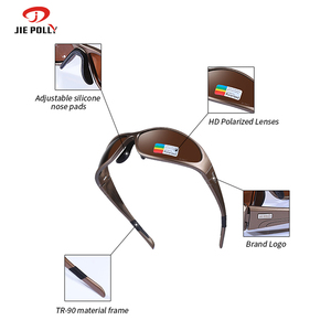 JIEPOLLY, gafas para correr al aire libre, UV400, gafas clásicas tr90 PC para hombre, gafas de pesca para hombre, gafas de sol polarizadas para ciclismo - Product Image 5