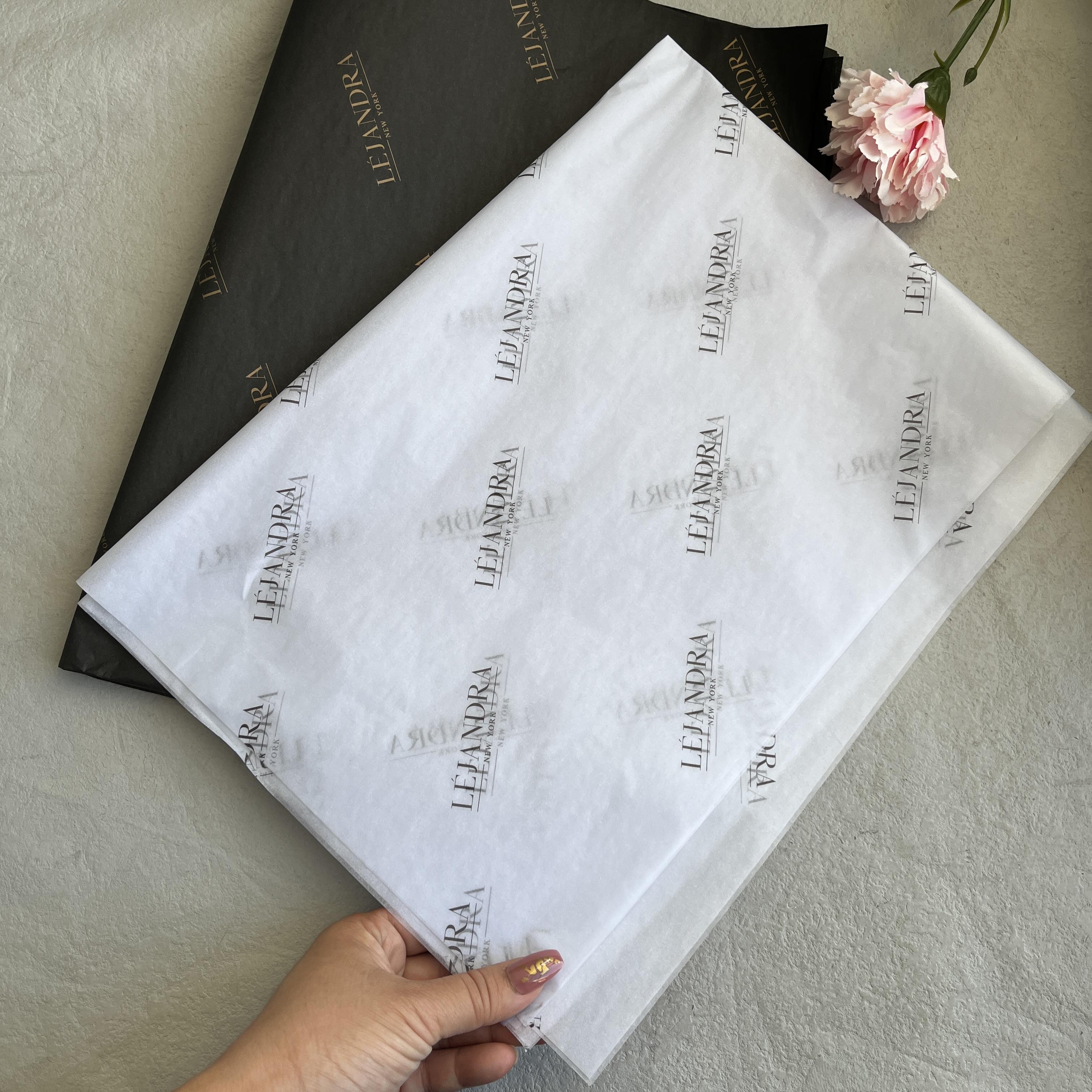 Fashionable custom printed logo gift tissue wrapping paper for clothing packaging shoes clothes wrapping tissue paper