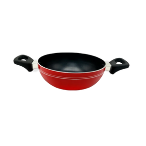 Poêle Wok à fond à induction à deux poignées antiadhésive en aluminium Marden de qualité supérieure avec couvercle en verre-Poêle Wok personnalisée de 22 cm de BD - Product Image 4