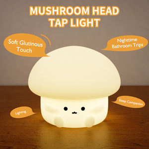 Lampe à clapotement de dessin animé intelligente à trois vitesses, mignonne, en silicone, veilleuse <span class=keywords><strong>pour</strong></span> chambre, protection des yeux, ambiance de sommeil, lampe à clapotement - Product Image 4