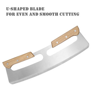Tagliapizza Professionale in Acciaio Inox con Manico in Legno, Resistente e Lavabile in Lavastoviglie - Product Image 6