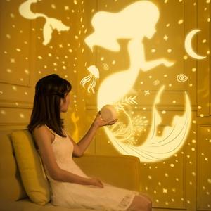 Cute Dog Cartoon NightLightBedroom Cartoon Sea World Projector <b>Bluetooth</b> <b>Speaker</b> Desk Lamp Bedside Decor for Kids Birthday Gift - Product Image 5