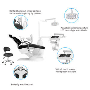 Fauteuil dentaire RX-DU-H3(R3) sur pied avec double source lumineuse LED et système de chauffe-eau pour équipement dentaire - Product Image 3