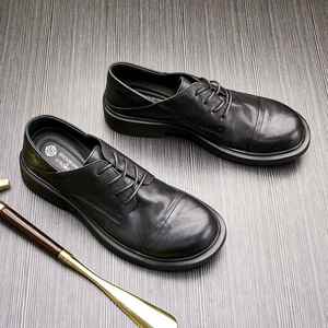 รองเท้าผู้ชาย Aurora หนังนิ่ม กันลื่น สไตล์ลำลอง ย้อนยุค แฟชั่น รองเท้าแบบสวม เพิ่มความสูง กันน้ำ ระบายอากาศได้ดี - Product Image 5