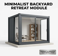 Kit de véranda modulaire préfabriquée en aluminium, montage facile, serre en verre, jardin d'hiver avec ombrage solaire pour cour et terrasse