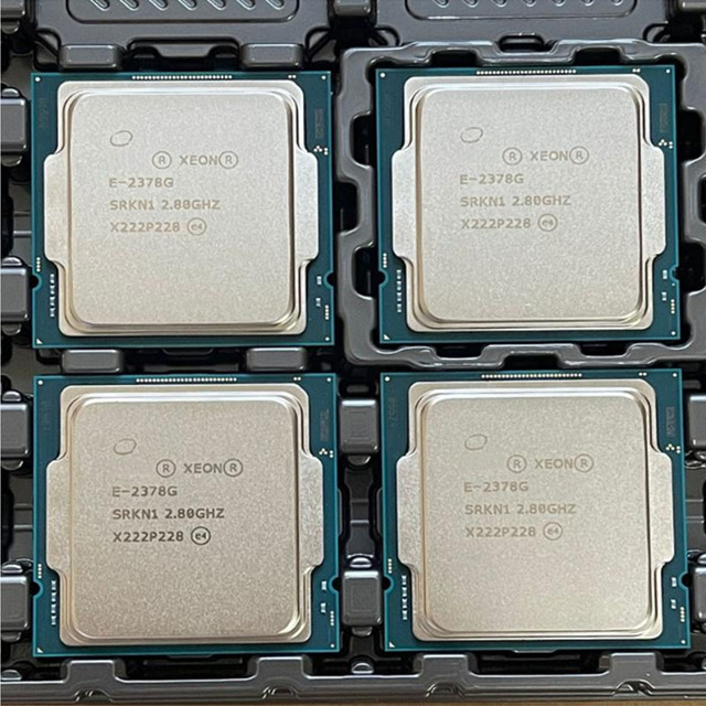 New for Xeon E-2378g 8Core 2.8GHz 57MB 80W Lga 1200 Pcie 4.0 64-bit Virtualization Technology Server Processor