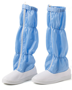 รองเท้าทำงานป้องกันไฟฟ้าสถิตย์ ผลิตจากผ้าโพลีเอสเตอร์คุณภาพสูง ยี่ห้อเฉิงเซิง พร้อมพื้นรองเท้า PU สำหรับห้องปลอดเชื้อ รองเท้าบูทป้องกันไฟฟ้าสถิตย์ - Product Image 6