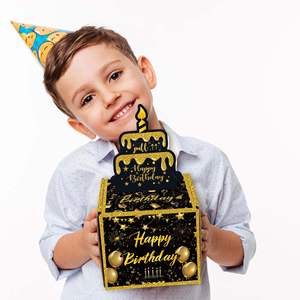 生日派对装饰品节日用品创新黑金钱箱 - Product Image 3