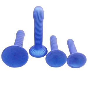 Dildo de Silicona Forrado de 8 Pulgadas con Color Azul Perlado, Juguetes Sexuales de Goma para Mujeres - Product Image 5