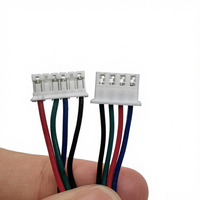 Shanwei Custom JST ZH PH EH XH Wire Harness 1.0-2.54mm Pitch 2-6 Pin AWG26 LVDS Kabel Perakitan untuk PCB Komputer Otomotif 30V