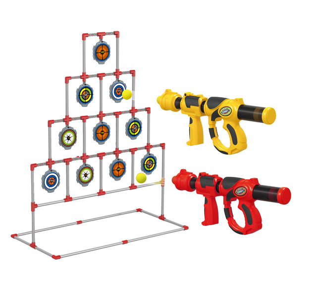 Soft Foam Ball for Toy Gun Shooting Bullet Aerodynamic with Standing Target Frame Set Durable ABS Material