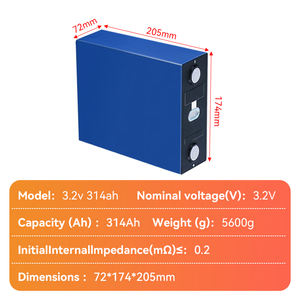 เซลล์แบตเตอรี่โซลิดสเตต LiFePO4 314Ah 3.2V สงบ280Ah 340Ah 6000ได้เกรดของใหม่เก็บพลังงานแสงอาทิตย์ที่บ้าน - Product Image 3