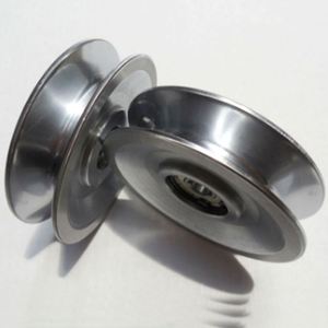 Poulie de déroulement en acier chromé pour équipement de câblage, poulie de guidage de fil - Product Image 3