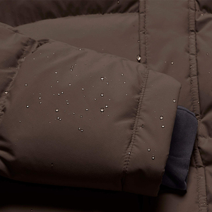 Abrigo corto de manga larga con logotipo personalizado para <span class=keywords><strong>mujer</strong></span>, <span class=keywords><strong>chaquetas</strong></span> gruesas de invierno lisas cálidas con chocolate para exteriores, abrigo para <span class=keywords><strong>mujer</strong></span> - Product Image 6