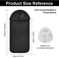 Pochette de protection anti-caméra et antivol pour téléphone portable, verrouillable, pour écoles, musées, églises et réunions.