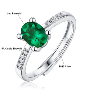 925 argent Sterling luxe laboratoire cultivé diamant cubique zircone émeraude taille émeraude pierre éternité anneaux mariage bande mariée bijoux - Product Image 6