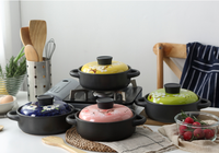 Mini Tajine Vintage 4 Couleurs Antiadhésif en Céramique Écologique pour la Cuisine à Domicile
