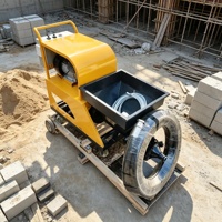 Machine à pulvériser du mortier de ciment électrique efficace à faible consommation d'énergie pour les applications de construction