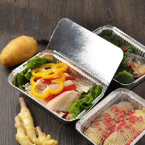 700ML Rectangular Aluminum Foil Box Carry - Out Container
