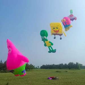 5 قطع من الطائرات الورقية الصينية النايلون ثلاثية الأبعاد القابلة للنفخ بطول 3.5 متر للعائلة على الشاطئ للبيع - Product Image 6