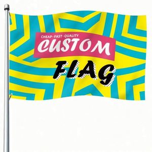 Banderas y Pancartas Personalizadas con Sublimación de Tinta, 100% Poliéster, de Alta Calidad, con Diseño de Estrella, Tamaño Opcional, Publicidad Personalizada - Product Image 4