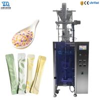 Máquina de envasado automática de alta velocidad para gránulos pequeños de sal marina, con sellado trasero de esquina redonda, vertical, de acero inoxidable