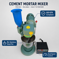 Mélangeur de mortier de laboratoire JJ-5 5L, mélangeur électrique automatique pour essai de résistance du ciment ISO 679