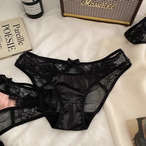 Culottes sexy en dentelle, taille basse, respirantes, avec nœud papillon féminin, pures et séduisantes, culottes de luxe léger pour femmes - Product Image 4