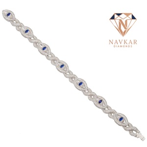 Women Moissanite Diamond Tennis Bracelet with <b>Iced</b> <b>Out</b> Stainless Steel Cuban Link <b>Chain</b> Jewelry For Gift - Product Image 2