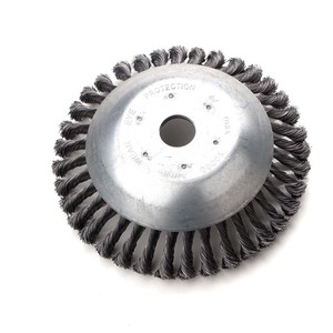 Wire Brush Disc Carbon Steel 6 In For Metal Grinding And Cleaning - Product Image 2