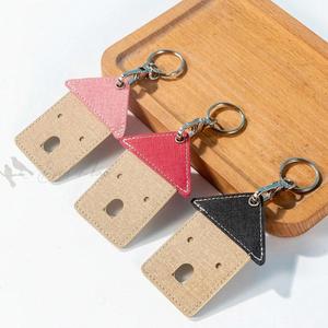 Porte-cartes en cuir PU en forme de maison mignonne avec porte-clés, élégant protège-badge d'identité pour femmes et hommes, idéal pour les voyages, l'usage quotidien et comme cadeau - Product Image 2