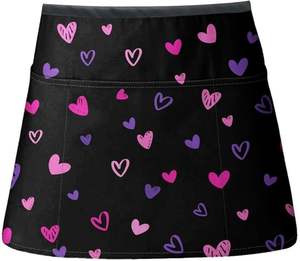 Delantal <span class=keywords><strong>de</strong></span> camarera unisex con estampado digital Beckon, delantal <span class=keywords><strong>medio</strong></span> con bolsillos para cocina, restaurante, profesores, jardinería - Product Image 1