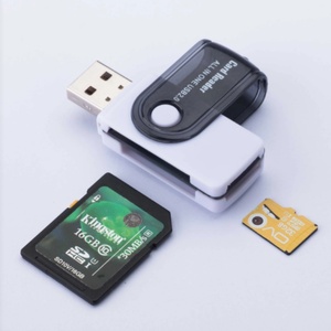 Lecteur de cartes USB 2.0 haute vitesse SD MS T-flash M2 4 en 1 pour PC et téléphone portable - Product Image 2