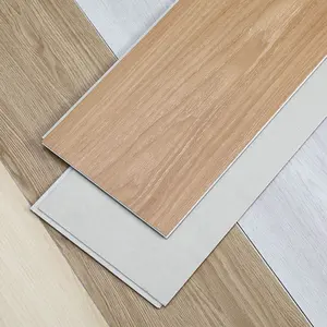 Harga murah kualitas tinggi SPC kayu plastik papan terlihat vinil lantai saham untuk apartemen